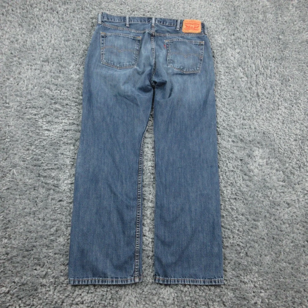 Levis 514 Jeans Mens 38x32 Blue Straight Leg Denim Medium Wash Classic 37x31*